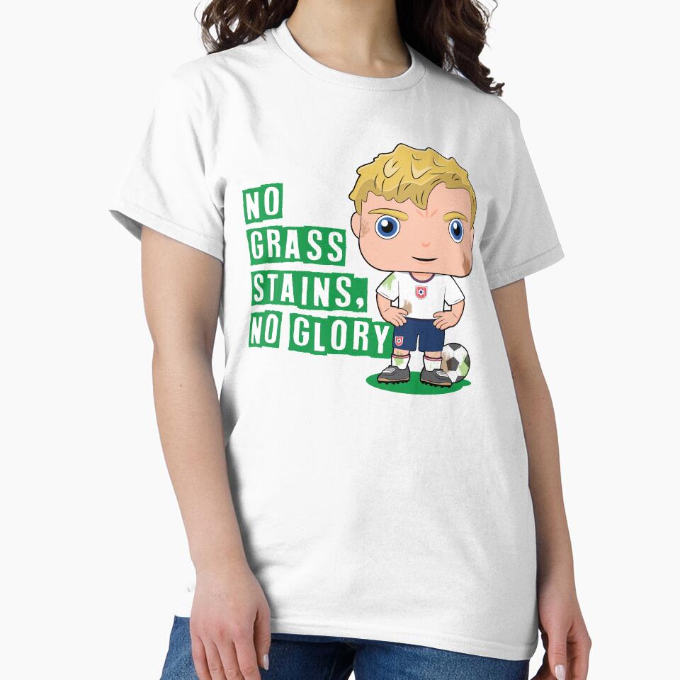 No Grass Stains, No Glory - boys soccer design by essjaydesigns