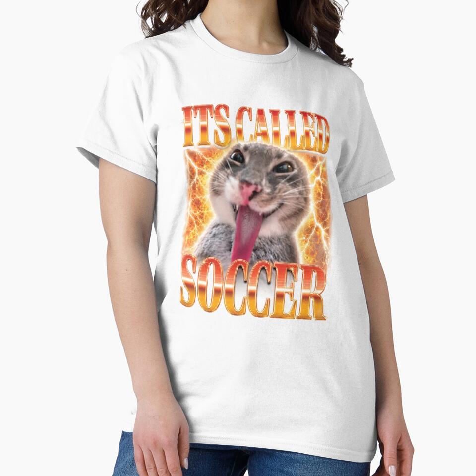Soccer USA World Cup 2026 Funny Cat Meme by darkdotsdesigns