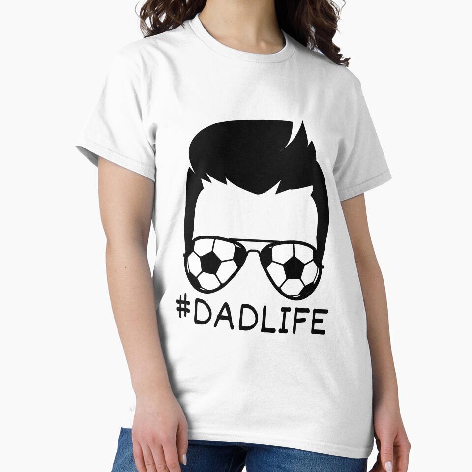 Dad Life Face with Soccer Sunglasses - Fathers Day by AnyKitty