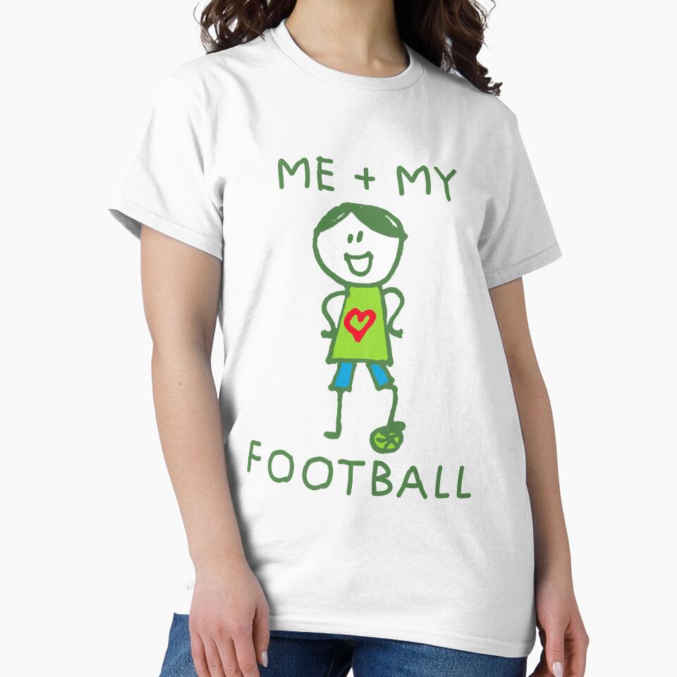 Stick Peeps ME + MY FOOTBALL (boy) kids kid children child active by SolidEarthArt