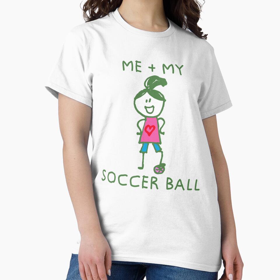 Stick Peeps ME + MY SOCCER BALL (girl) kids kid children child active by SolidEarthArt