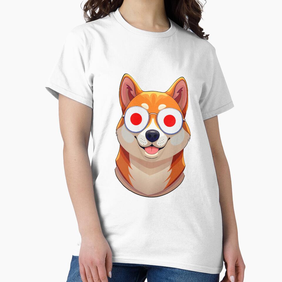 Vintage Patriotic Shiba Inu Japanese Flag by DreamBrushy