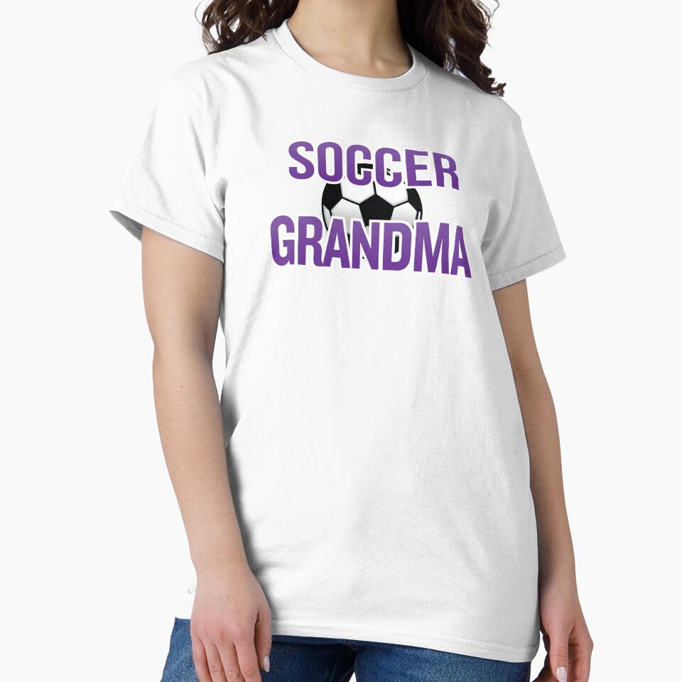 'Soccer Grandma' (Black) by The Button Gal