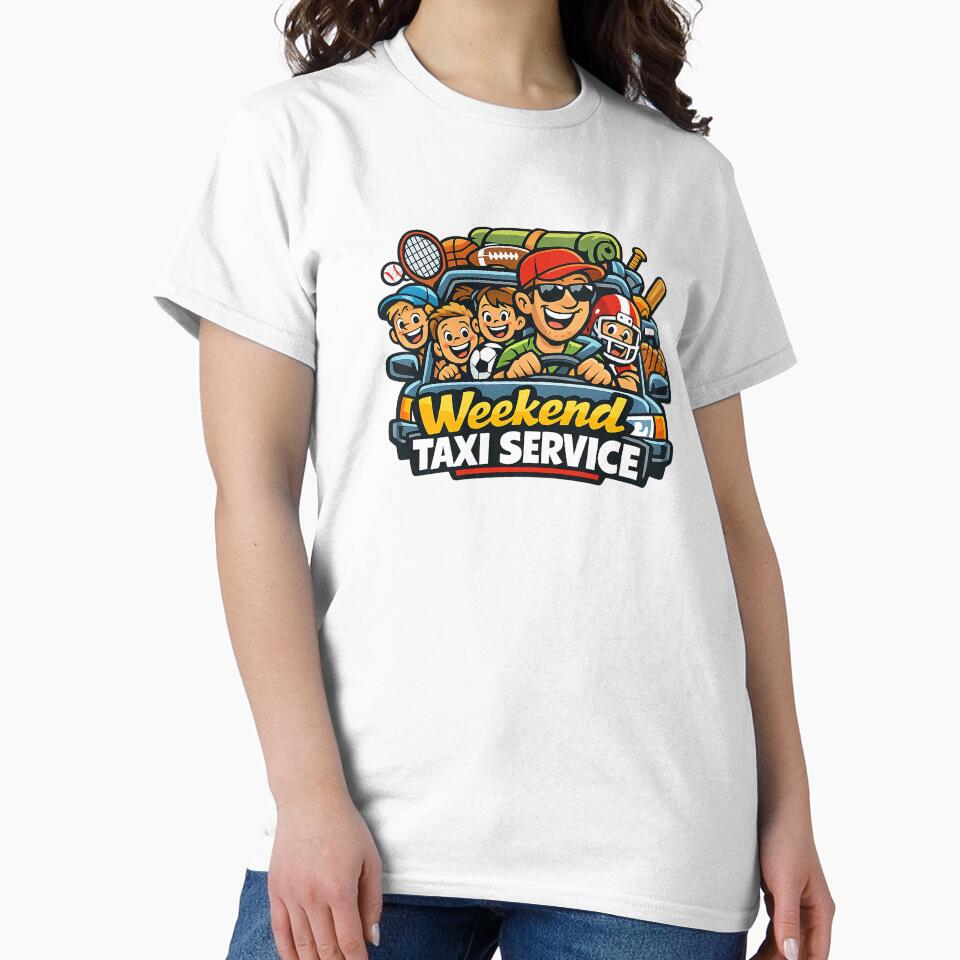 Weekend Taxi Service Funny Dad Design – Sports Dad Family Life Humor by MirAgency