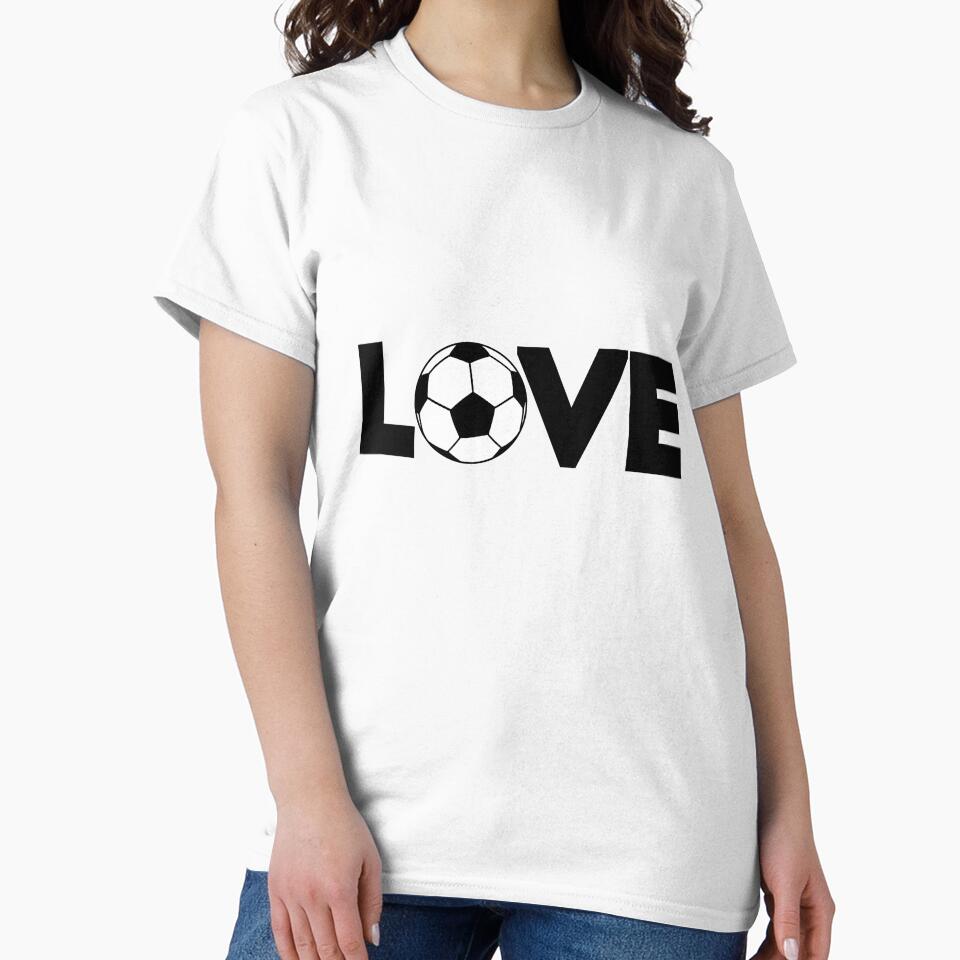 I love Soccer with black text by FASHIONGALLERIA