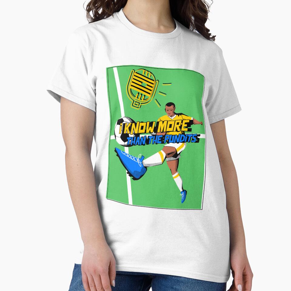 I Know More Than The Pundits Football Design by Robbo's Tees Designs