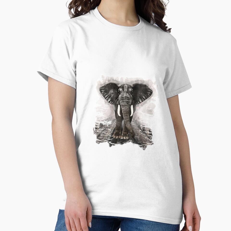 Elephant on walk by Andrea Tiettje
