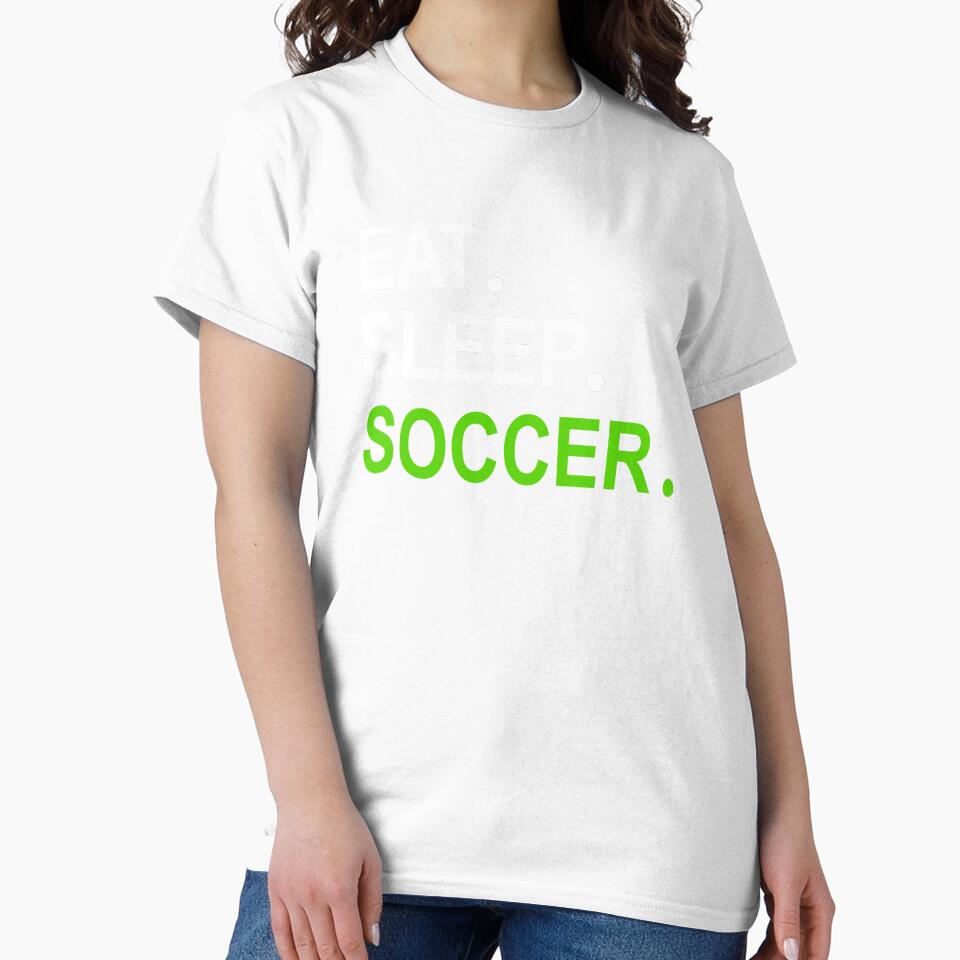Eat Sleep Soccer Navy Blue by Jacob Riley