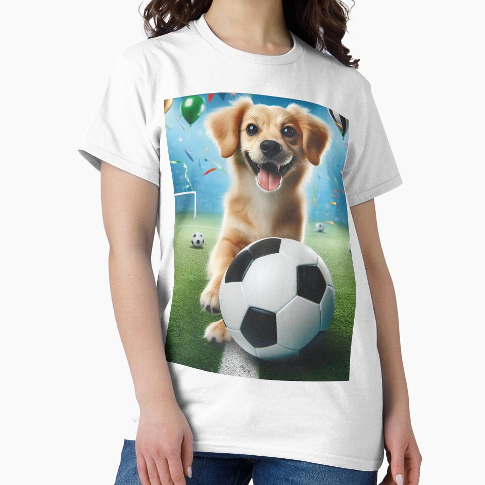 soccer dog,Funny Animals Playing Soccer Football Team, Kids Sports Animal Lover Gift by E.D.CH designs.