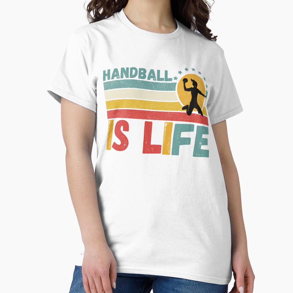 Handball Is Life Handball Lover Vintage by Nicet-shirt1
