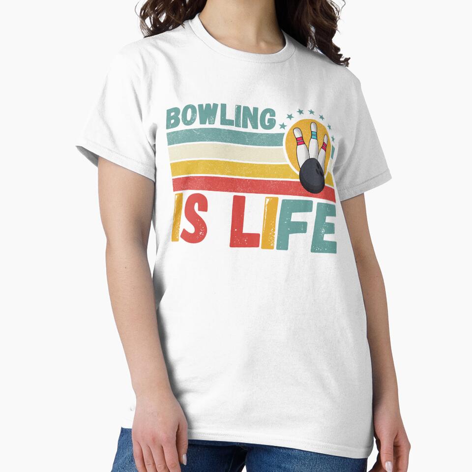 Bowling Is Life Bowling Lover Vintage by Nicet-shirt1