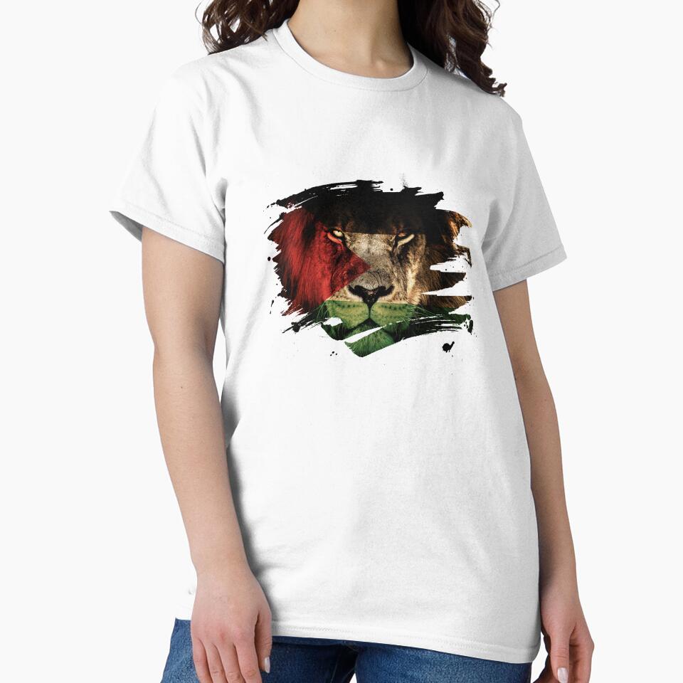 Palestine Lion Flag Paint Splatter by ockshirts