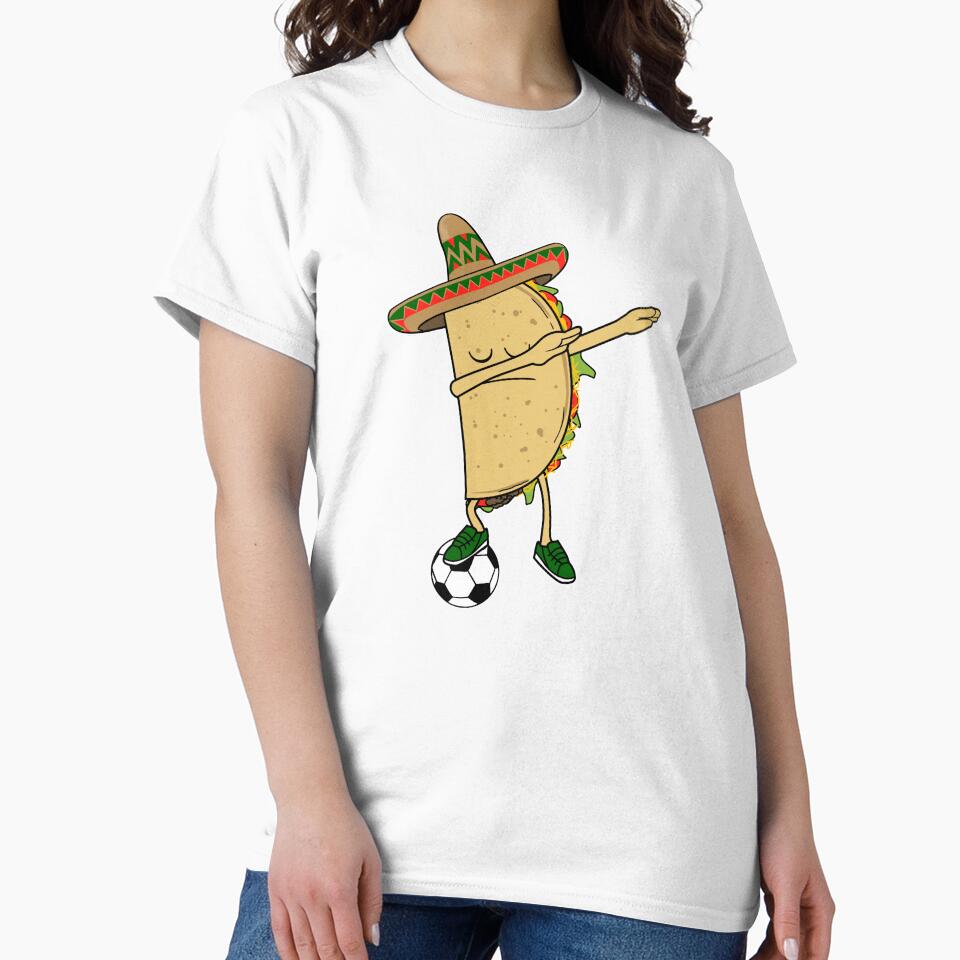 Dabbing Soccer Taco Mexico Jersey Shirt - Mexican Football - World Cup by Cheesybee