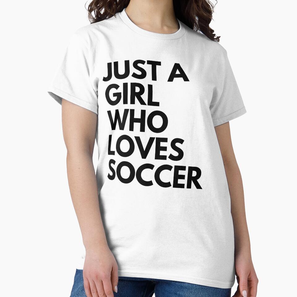 just a girl who loves soccer decent classic simple by Panda  Art