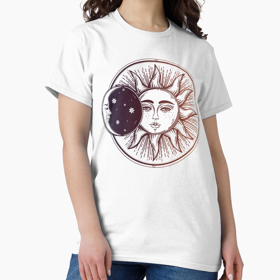 Vintage Solar Eclipse: Sun, Moon and Stars by Magnetic Pajama