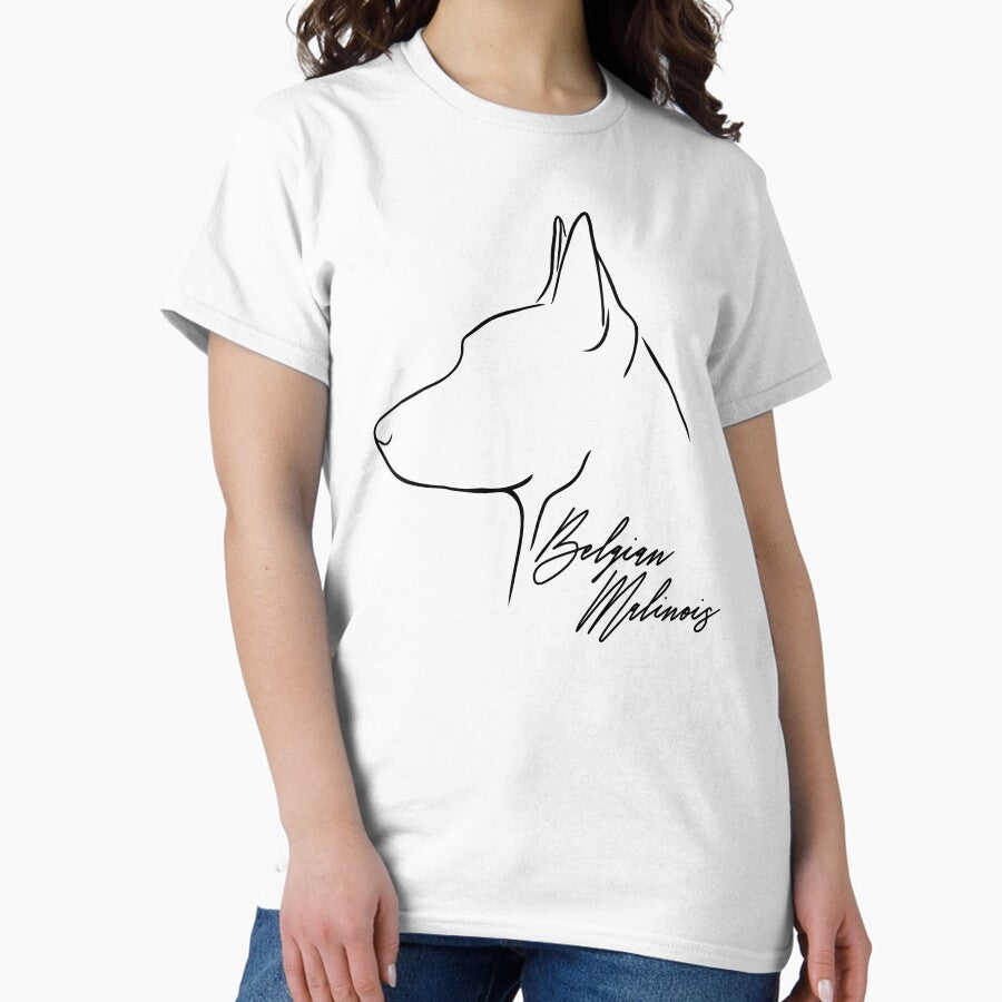Belgian Malinois Dog Dog Profile Classic T Shirt Hoodie, Sweatshirt | CoreVibeTees.com