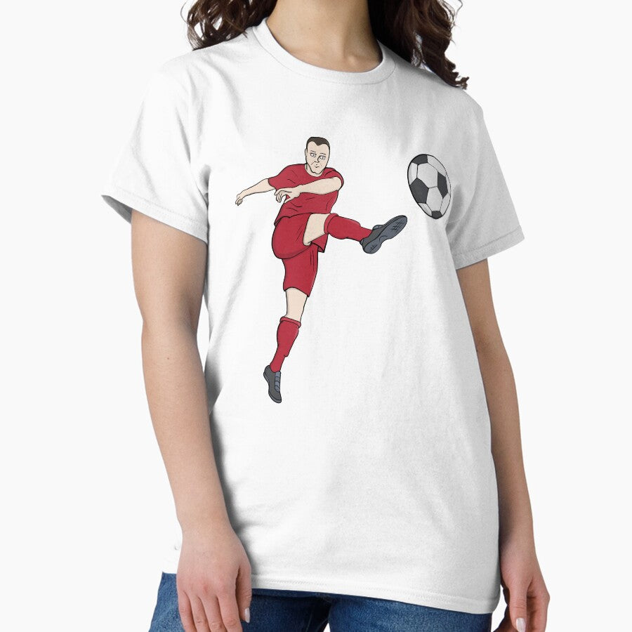 Awesome Football Kick Score a Goal in Soccer Classic T-Shirt Hoodie, Sweatshirt | CoreVibeTees.com