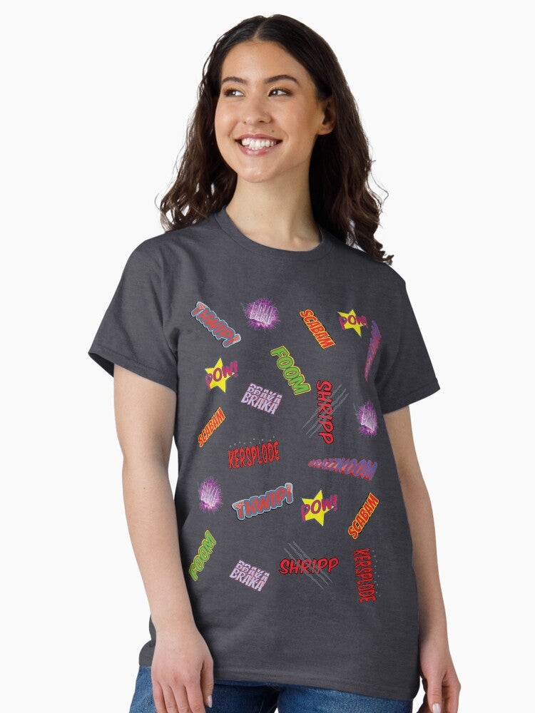Comic sounds Classic T-Shirt Hoodie, Sweatshirt | CoreVibeTees.com (Image 2)