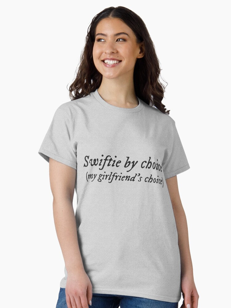Swiftie by Choice (my girlfriend's choice) (folklore style) Classic T-Shirt Hoodie, Sweatshirt | CoreVibeTees.com (Image 2)