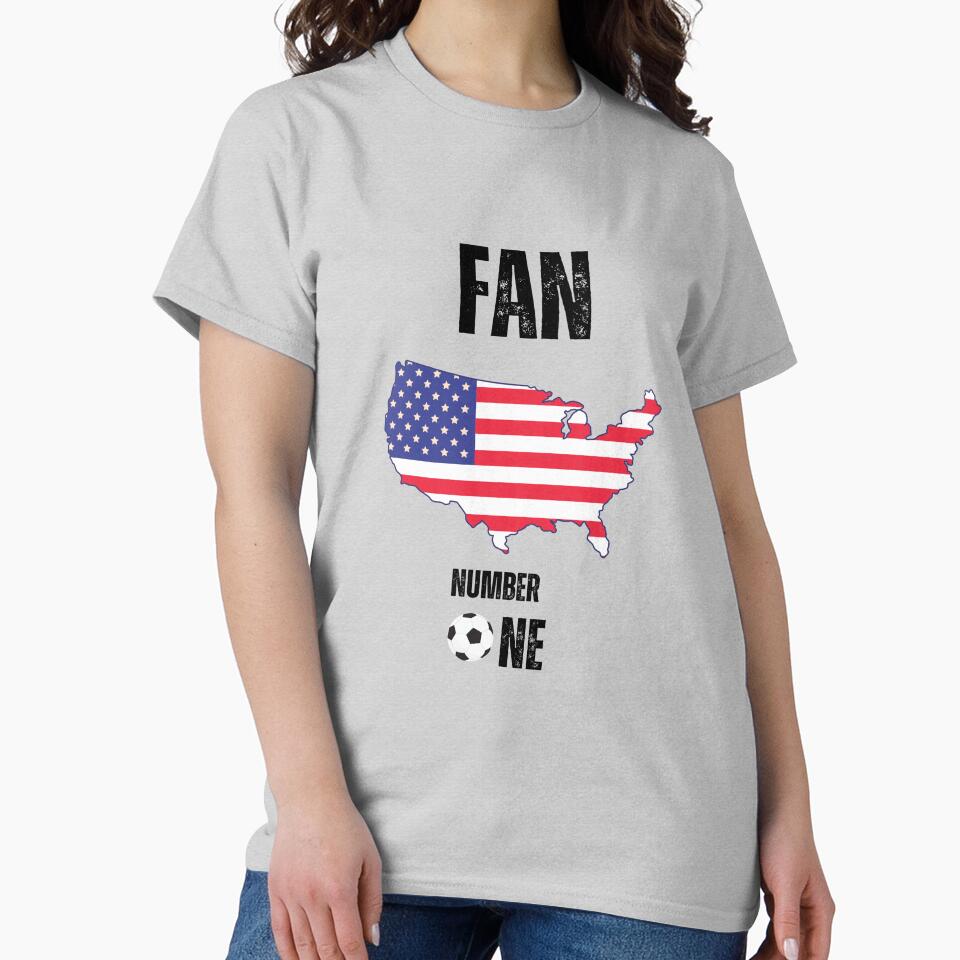 Us .teeshirt soccer  fan number one by Passionfoot