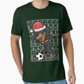 Dabbing Dachshund Soccer Football Ugly Christmas by frittata