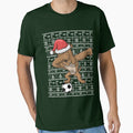 Dabbing Bull Dog Soccer Football Ugly Christmas by frittata