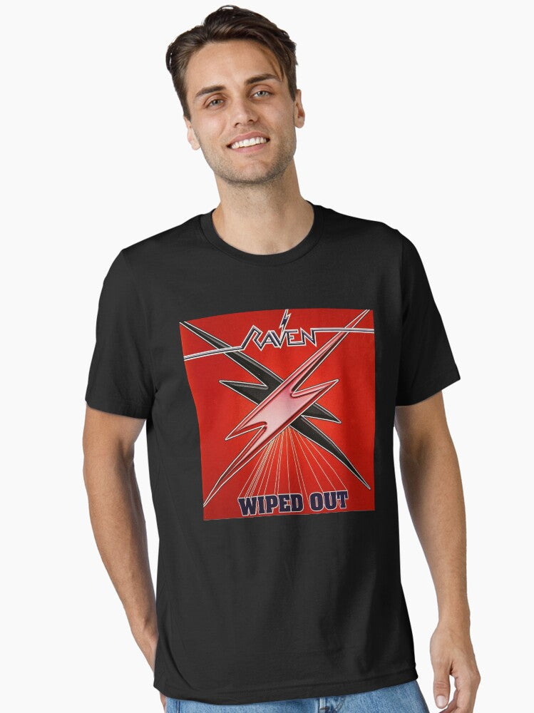Raven - Wiped Out album 1982 Essential T-Shirt Hoodie, Sweatshirt | CoreVibeTees.com (Image 1)