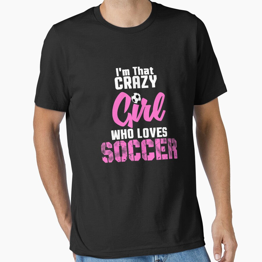 Crazy Soccer Girl, Girls Soccer, Girls Soccer Gift by Designs4Less