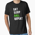Vintage Eat Sleep Ball Repeat Typography by X-Trends
