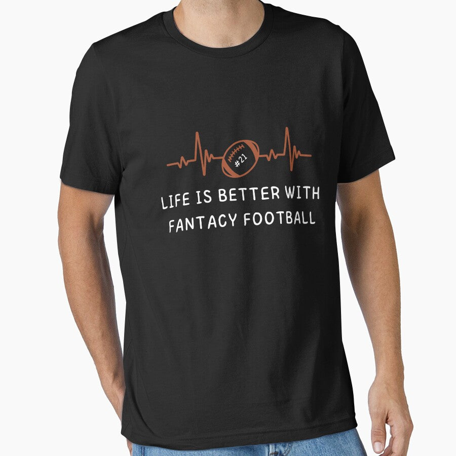 Life Is Better With Fantasy Football Nurse Heartbeat by Artpawsy