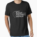 Eat Sleep Football Repeat by Redshopforu