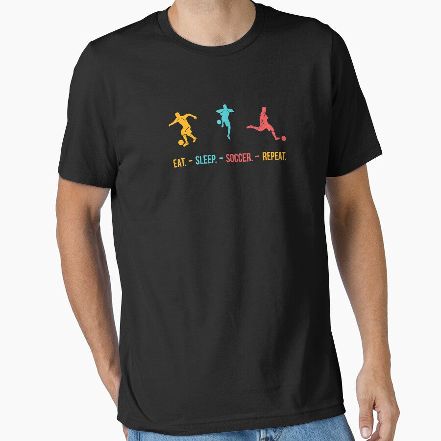 Eat Sleep Soccer Repeat - Soccer lover by DahiyaTees