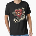 Soccer Heart Valentine Running Ball by FreshVibe Prints