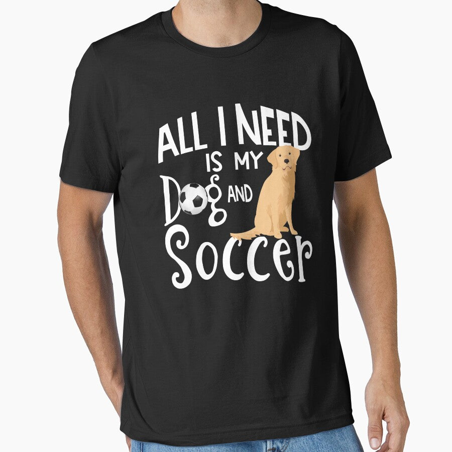 Golden Retriever Dog And Soccer by tncgifts