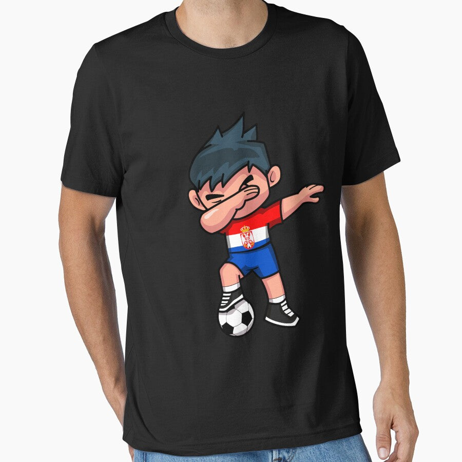 Soccer Boy Dabbing Serbia by melsens