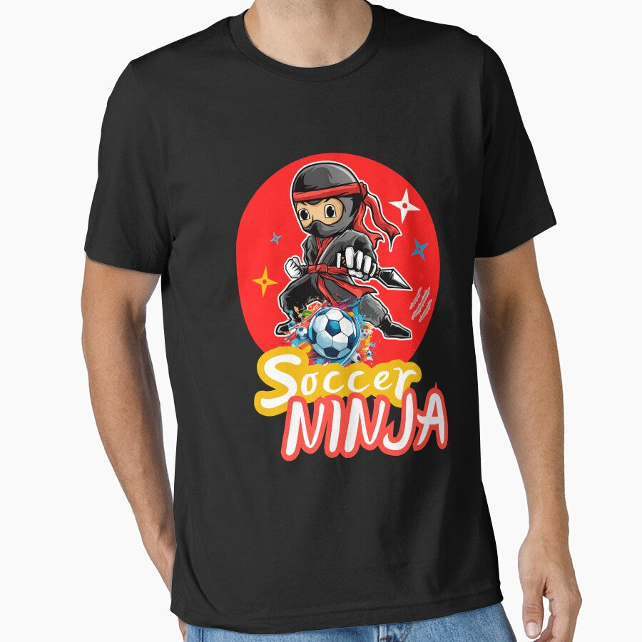 Soccer Ninja Cute Football Player by TeeVibesshop