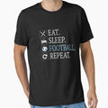 Eat Sleep Football Repeat Gift Funny Gifts Soccer Player by Grabitees