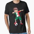 Dabbing Soccer T shirt for Boys Mexico Mexican Football Gift by LiqueGifts