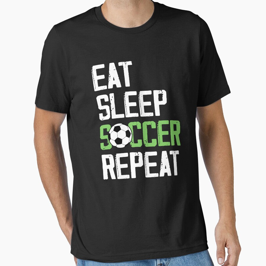Eat Sleep Soccer Repeat Cool Sport Player by Phoebeys