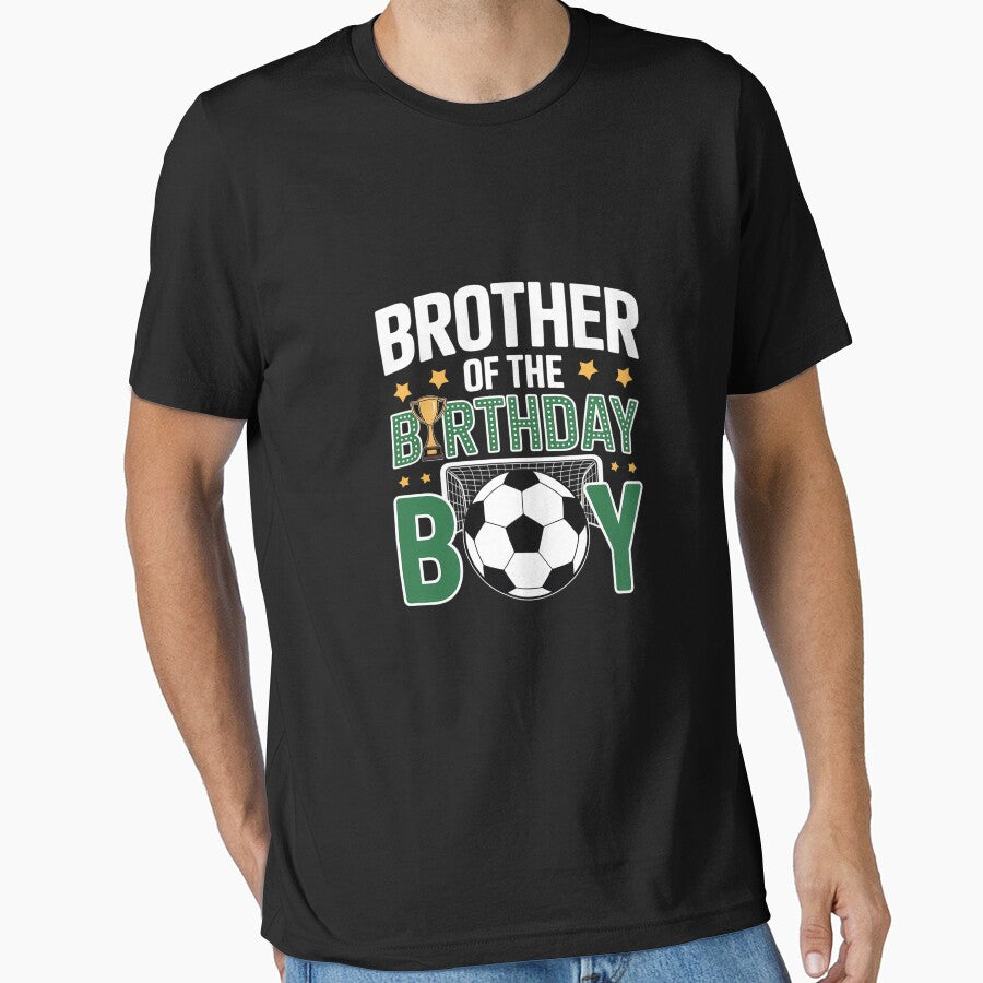 Soccer Brother Birthday Boy Party Soccer Family Matching by BlassmausArt