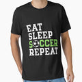 Eat Sleep Soccer Repeat Cool Soccer Player Gift Sticker by jacksrome6