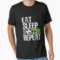 Eat Sleep Soccer Repea Cool Sport Player by Chanielshian