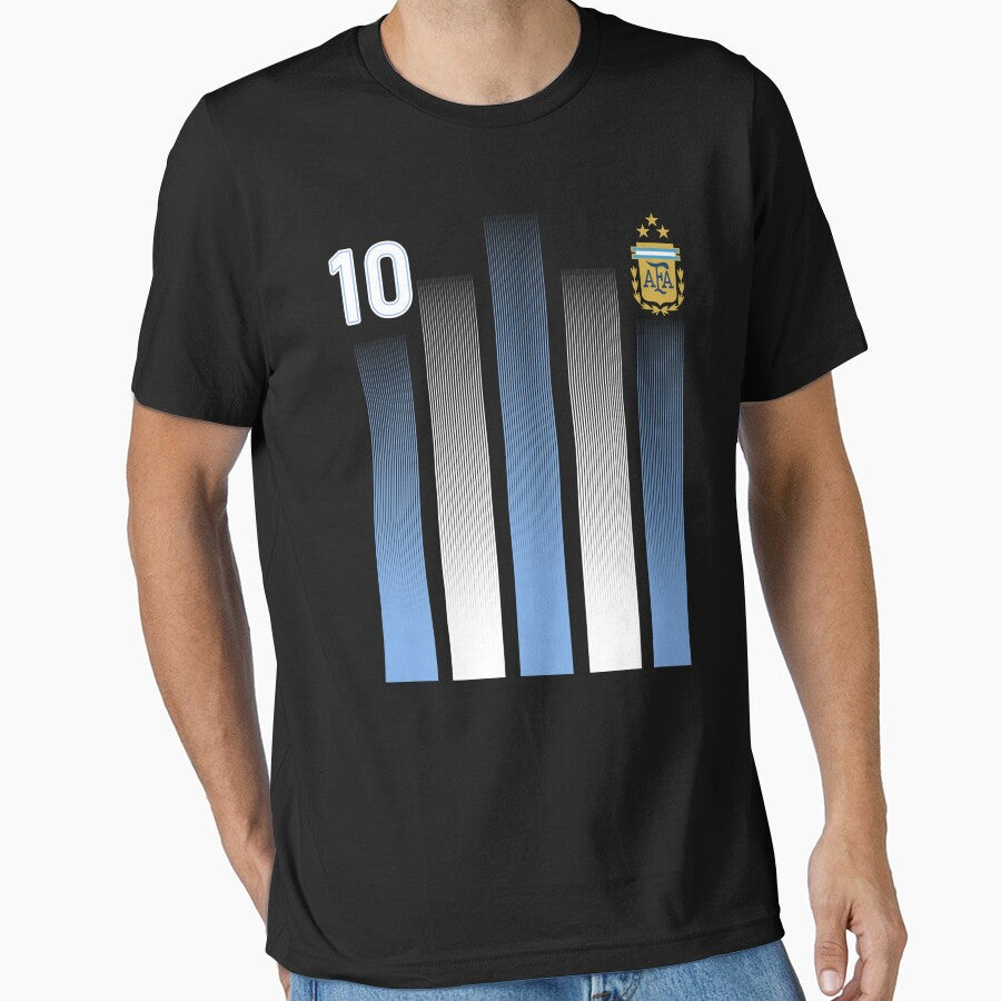 Plaid Blue - White Argentina Football 3-Star Champion World Cup by FionaJen