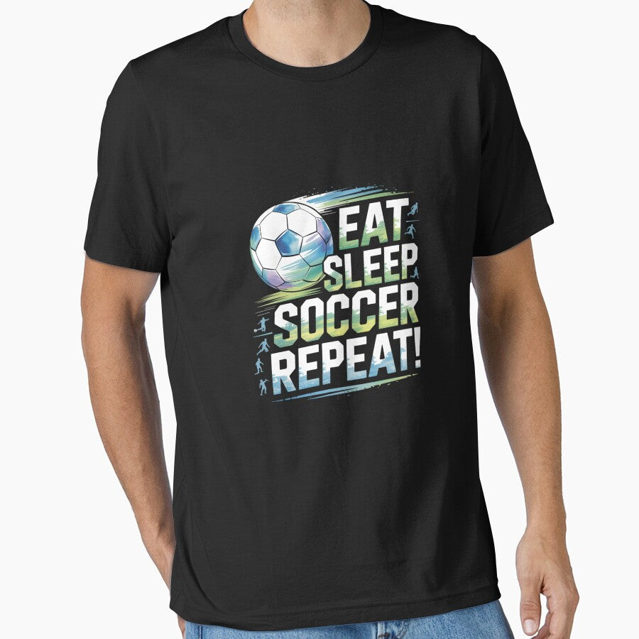 Soccer Eat Sleep Soccer Repeat Boys Youth Kids by Belkisallen