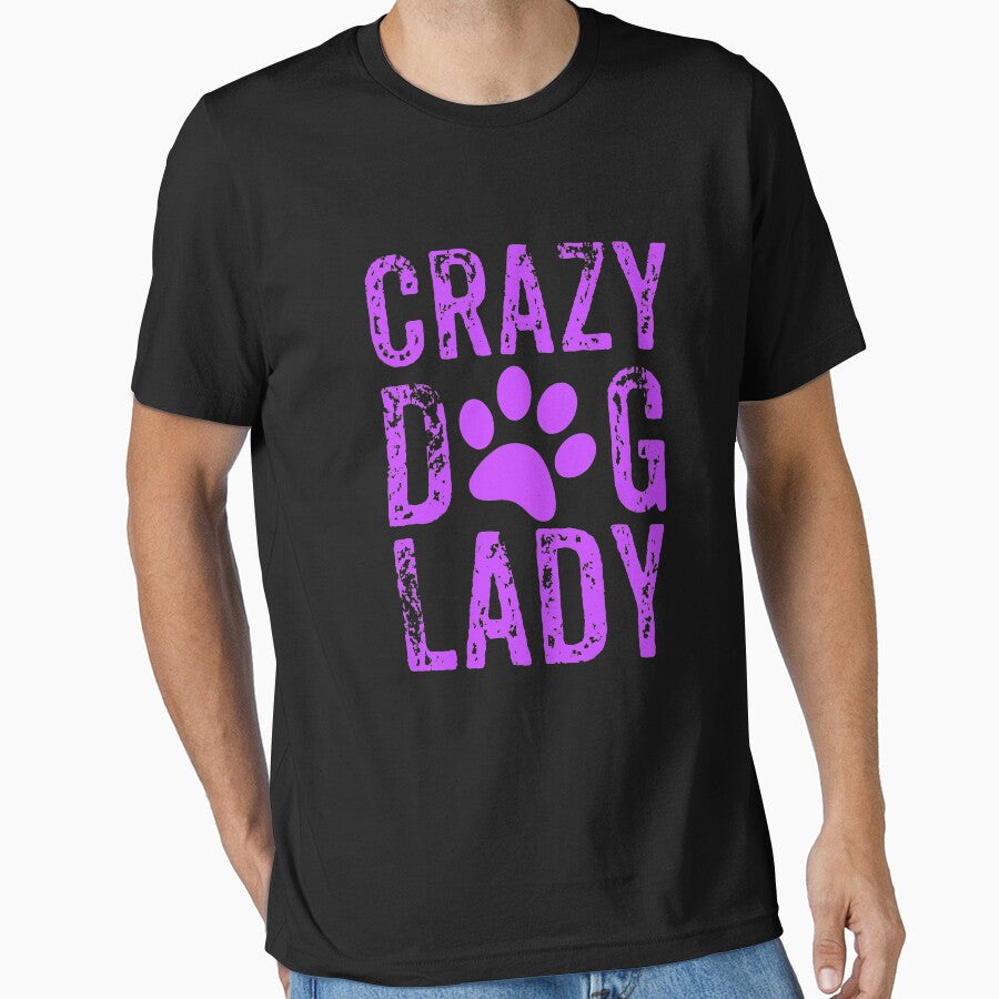 Crazy Dog Lady Purple Design, Crazy Dog Mom, Dog Lady by Designs4Less