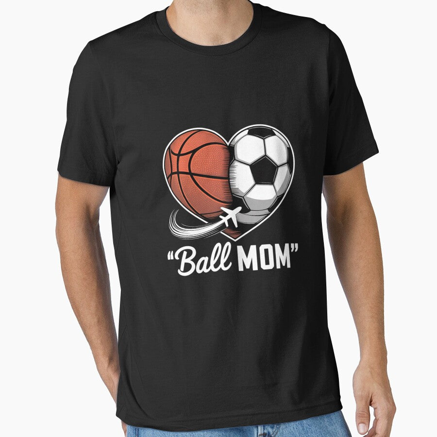 Ball Mom Basketball Soccer Mom by KonstanKoraner