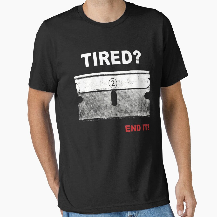 Tired End It Edgy Grunge Razor Blade Aesthetic by AMICO77