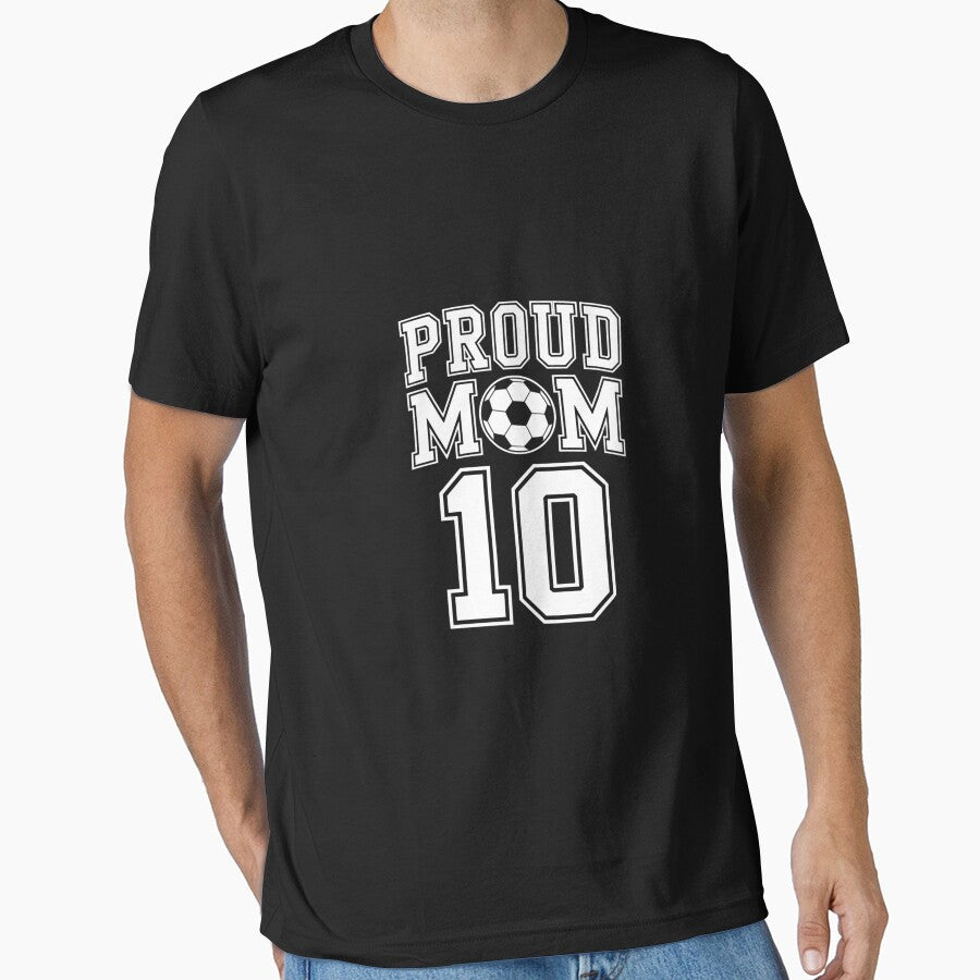 Number 10 Custom Proud Soccer Futbol Mom Personalized Women by MicanCuteStore