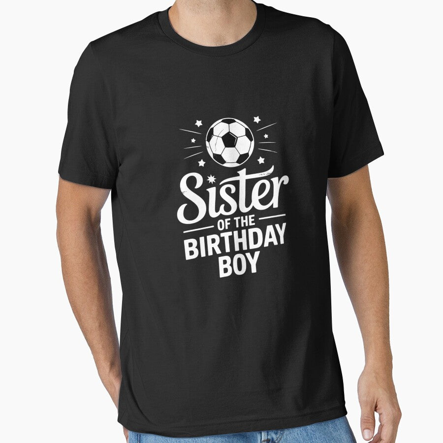 Sister Of The Birthday Boy Matching Family Soccer Birthday by joyouartArt