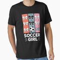 Cute Soccer Girl Coquette Bow Soccer Girl Soccer Brushstroke by GaryPacheco6